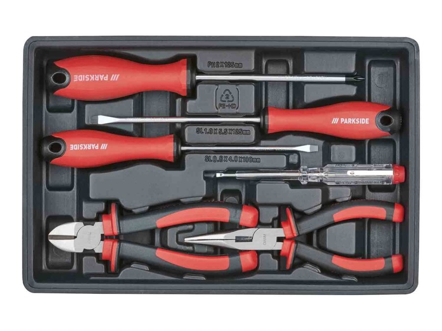 Maletín de herramientas 92 piezas con atornillador 4 V de Lidl. Opinión y prueba 4