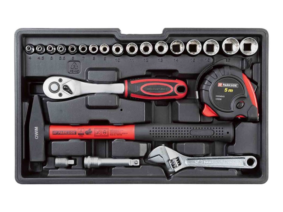 Maletín de herramientas 92 piezas con atornillador 4 V de Lidl. Opinión y prueba 6