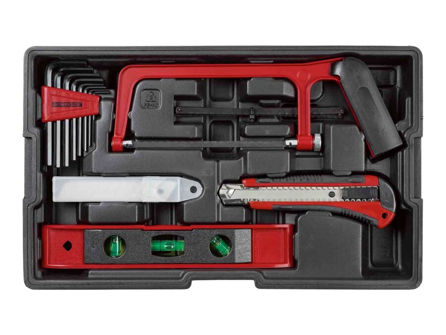 Maletín de herramientas 92 piezas con atornillador 4 V de Lidl. Opinión y prueba 5